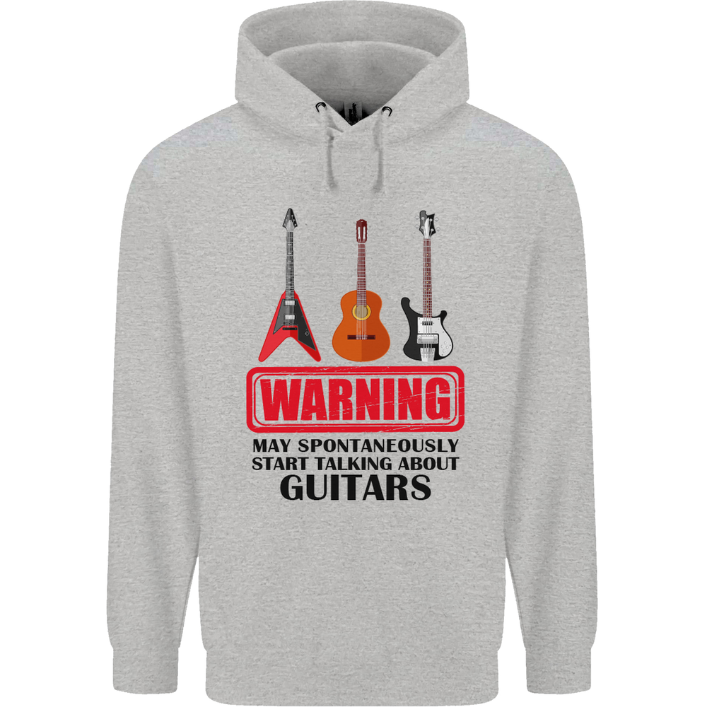 May Start Talking About Guitars Guitarist Mens 80% Cotton Hoodie
