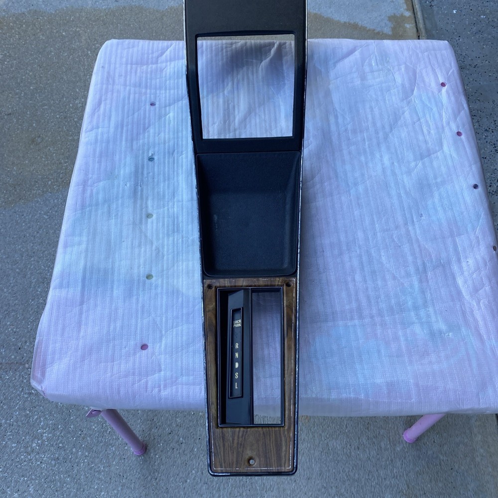 ✅1973.77 Oldsmobile Cutlass 442 Supreme Center Console wood Grain Black auto