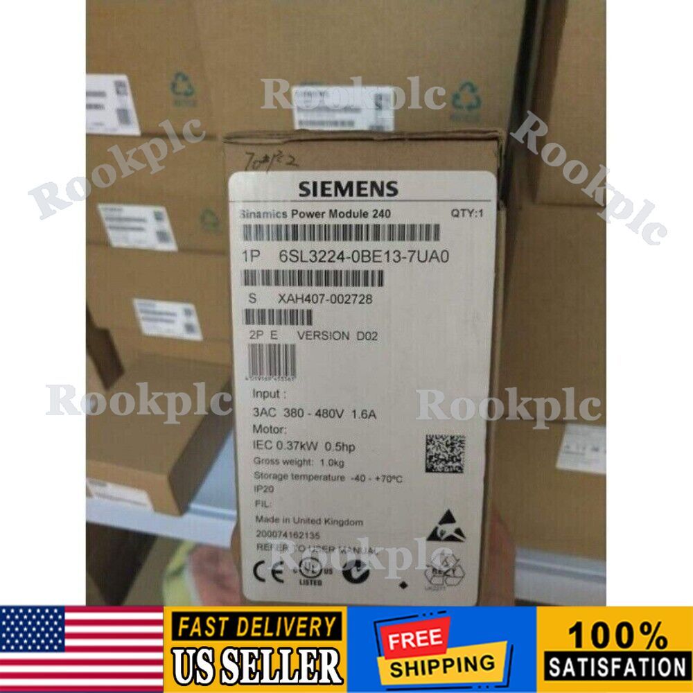 New Siemens G120 PM 240 Power Module 6SL3224-0BE13-7UA0 6SL3 224-0BE13-7UA0