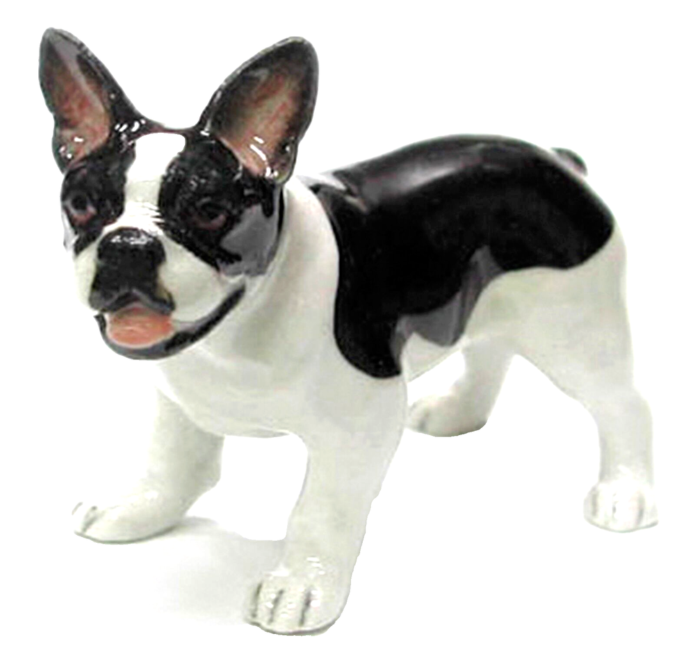 ✿ NORTHERN ROSE Porcelain Figurine FRENCH BULLDOG Frenchie Dog LITTLE CRITTERZ