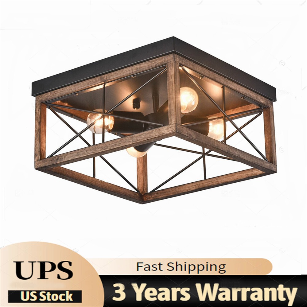 Farmhouse Chandelier Ceiling Fixture Glass Pendant Light Kitchen Island Lamp