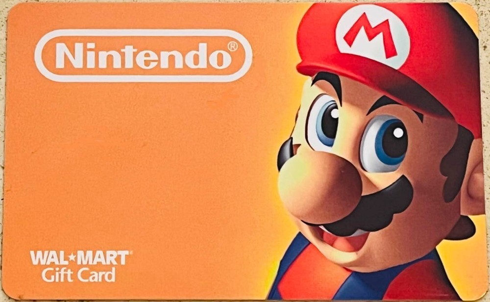WALMART Gift Card 2005 Mario NINTENDO GAMES Collectible No Cash Value VL-2769-image