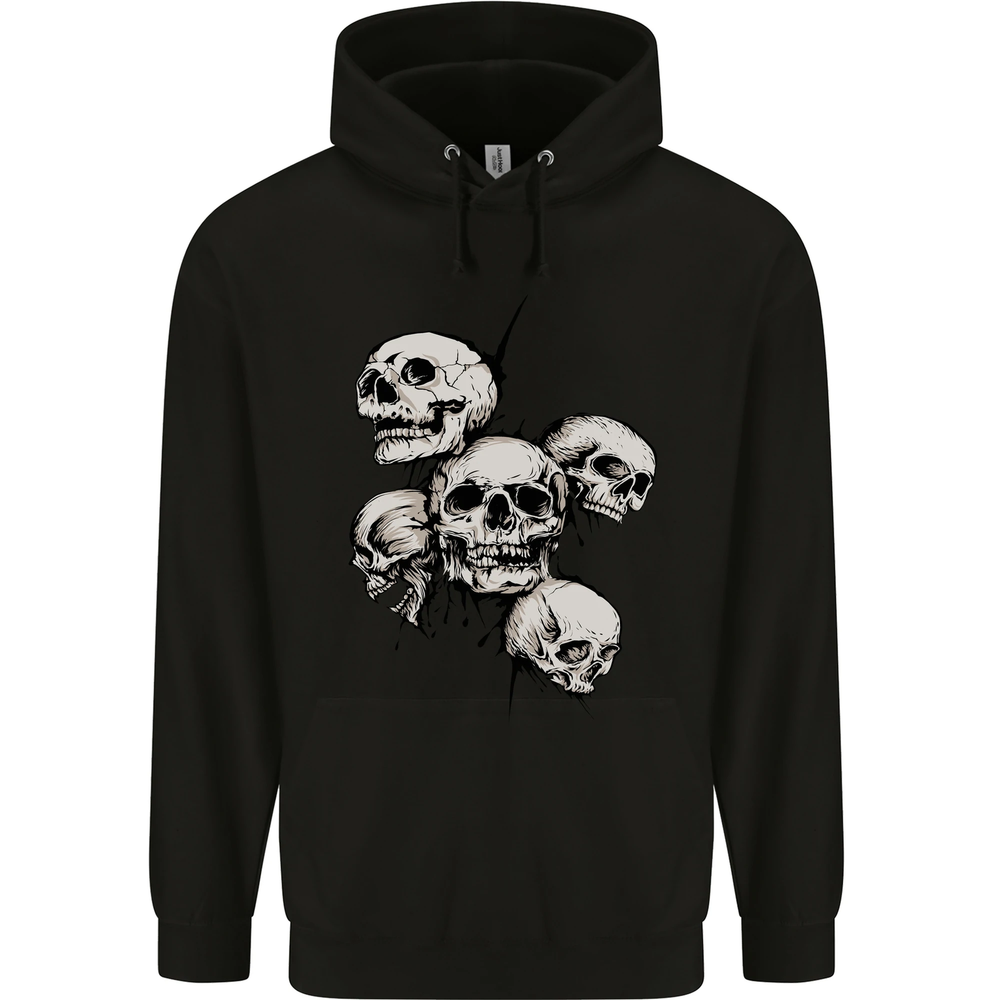 Demonic Biker Gothic Heavy Metal Hoodie 80% Cotton for Men