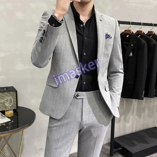 Elegant Two-Piece Groom Wedding Suit with Trousers for Banquet