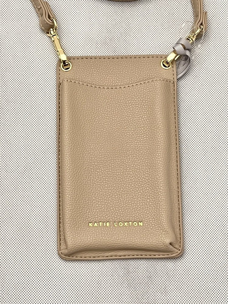 Katie Loxton BEA Cell Phone Crossbody Bag Vegan Leather Adjustable Strap New