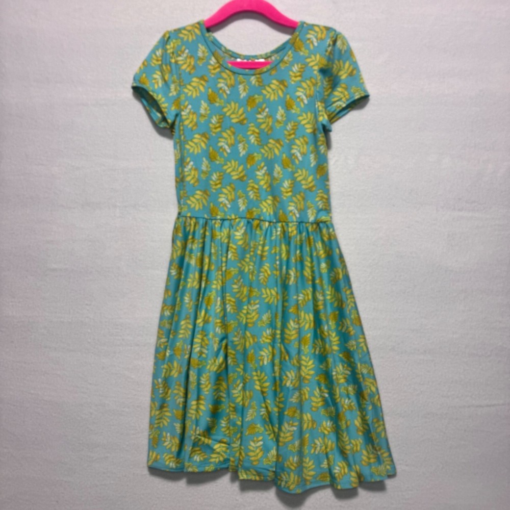 Dotdotsmile Yellow Floral Print Dress Size 7 NWT