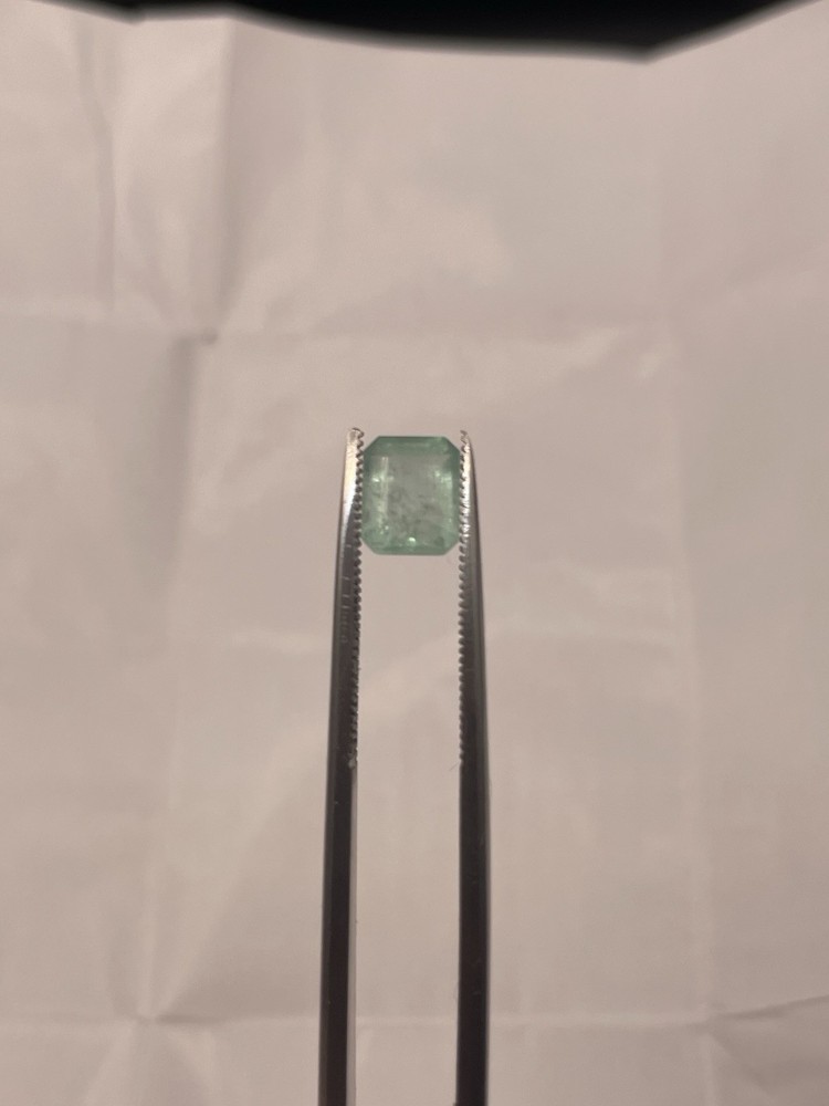 Natural Colombian Emerald Loose Gemstone 7x5mm 1.16ct Emerald Cut