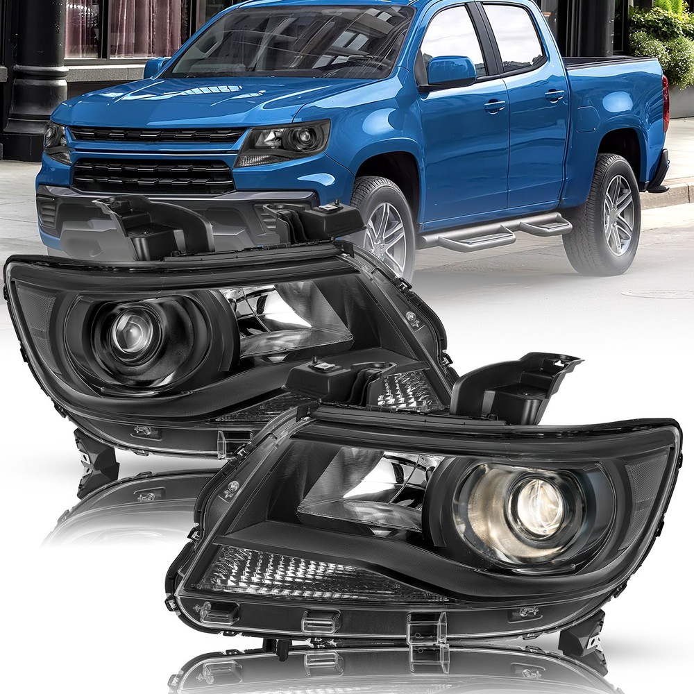 Factory Style for 2015-2021 Chevy Colorado Projector  Headlights Pair Headlamps