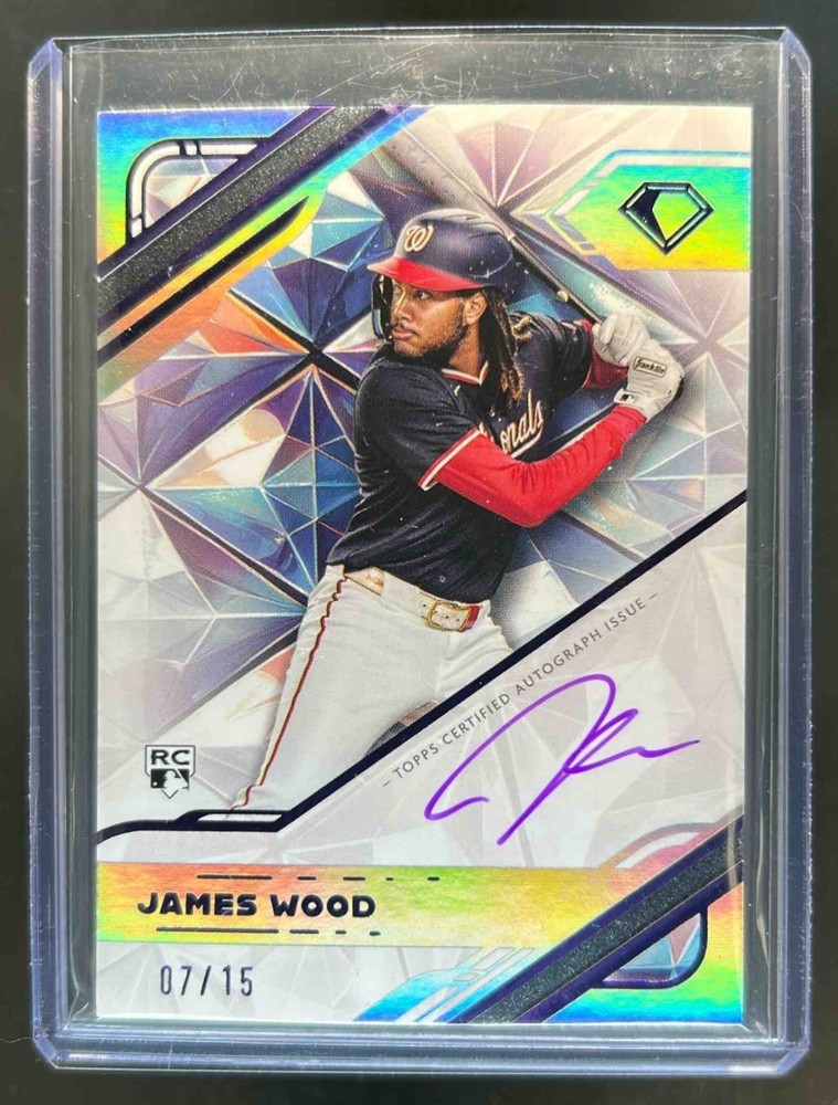 2025 Topps Diamond Icons James Wood PolychromatINK Auto RC Purple Ink #7/15