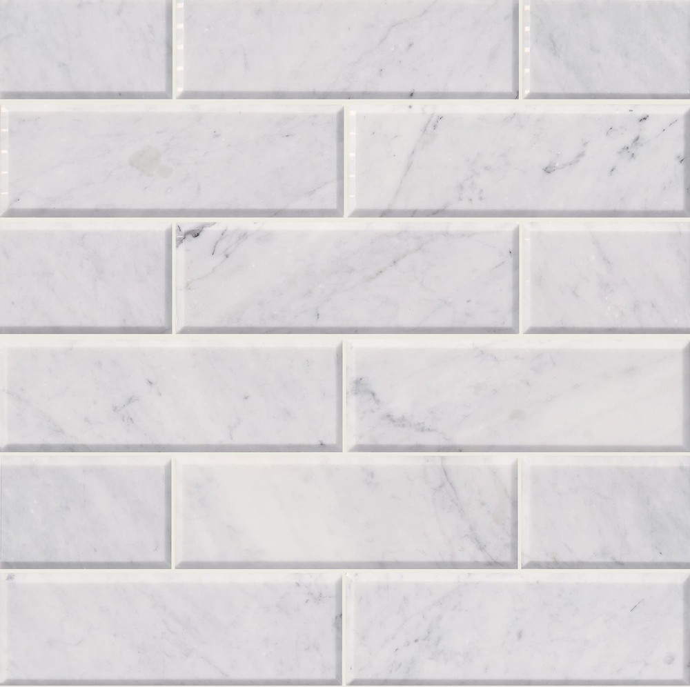 Arabescato Carrara 12x4 Honed Marble Subway Tile for Kitchen Backsplash