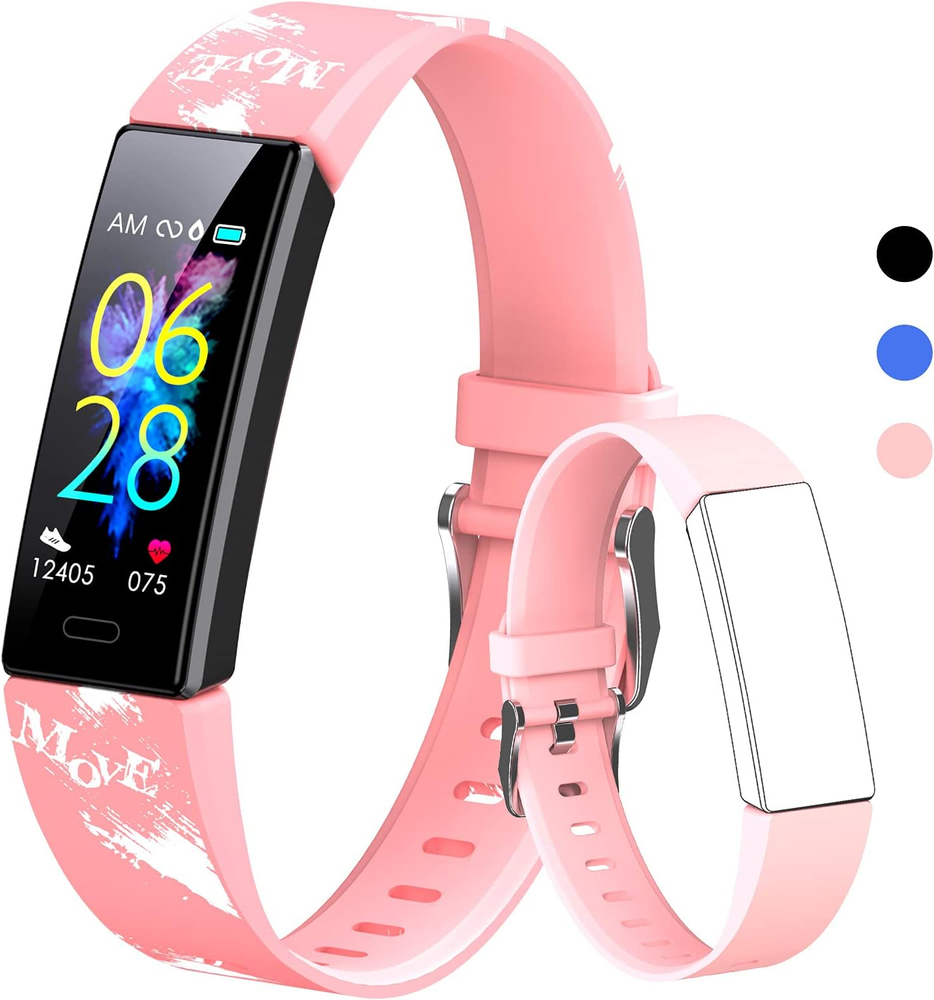 Smart Fitness Tracker Watch for Kids, IP68 Waterproof, 11 Sport Modes