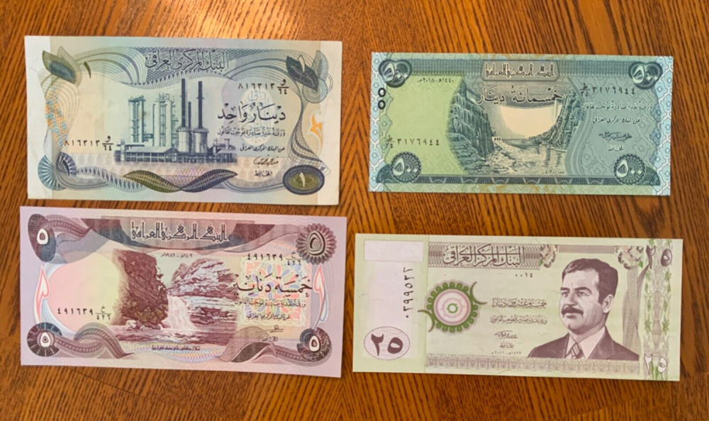 Vintage World Banknote Lot from Iraq.