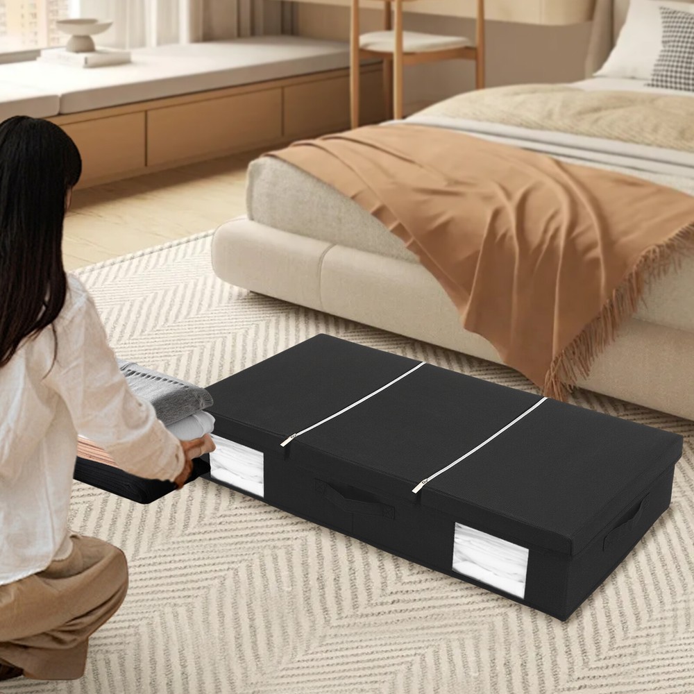 45.4qt Underbed Storage Organizer with Lid for Indoor Use