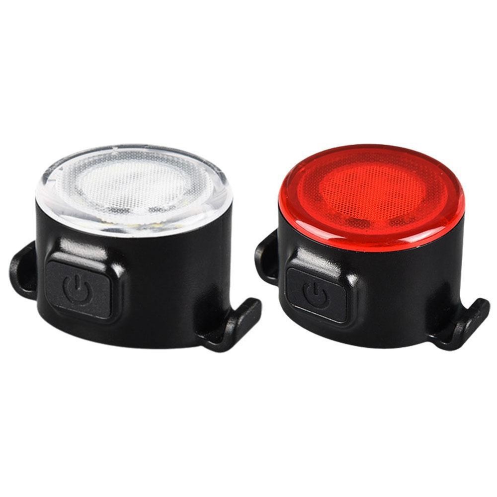 Bike Front Rear LED Safety Lights Bicycle USB Rechargeable Safety Warning  T7N7