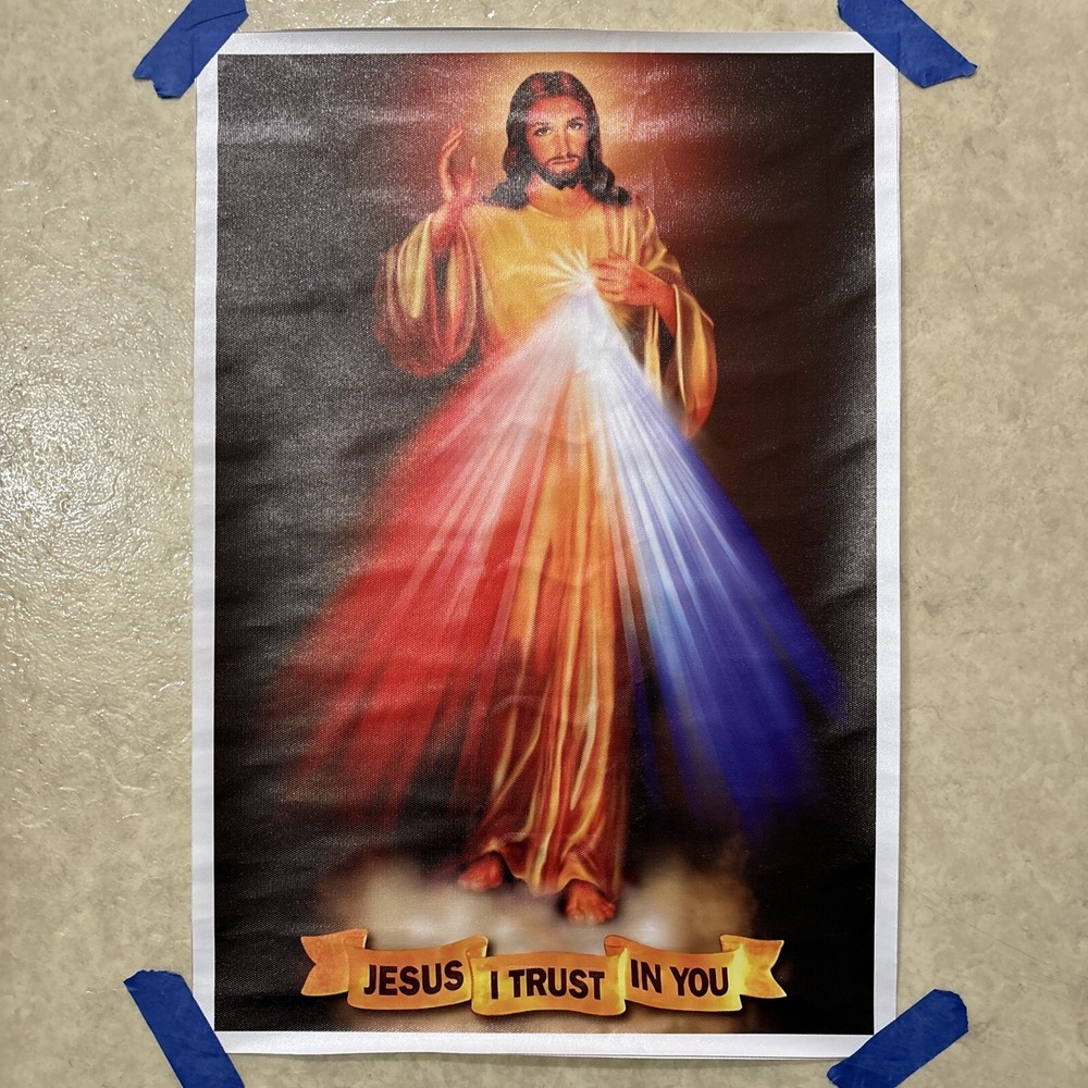 Jesus - I Trust In You ✅ Religion Religous Wall Art Canvas Poster Print ✅ 12x18”