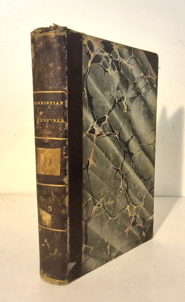 Christian Examiner & General Review Vol XXI 1837 Antique Leather Religion Book