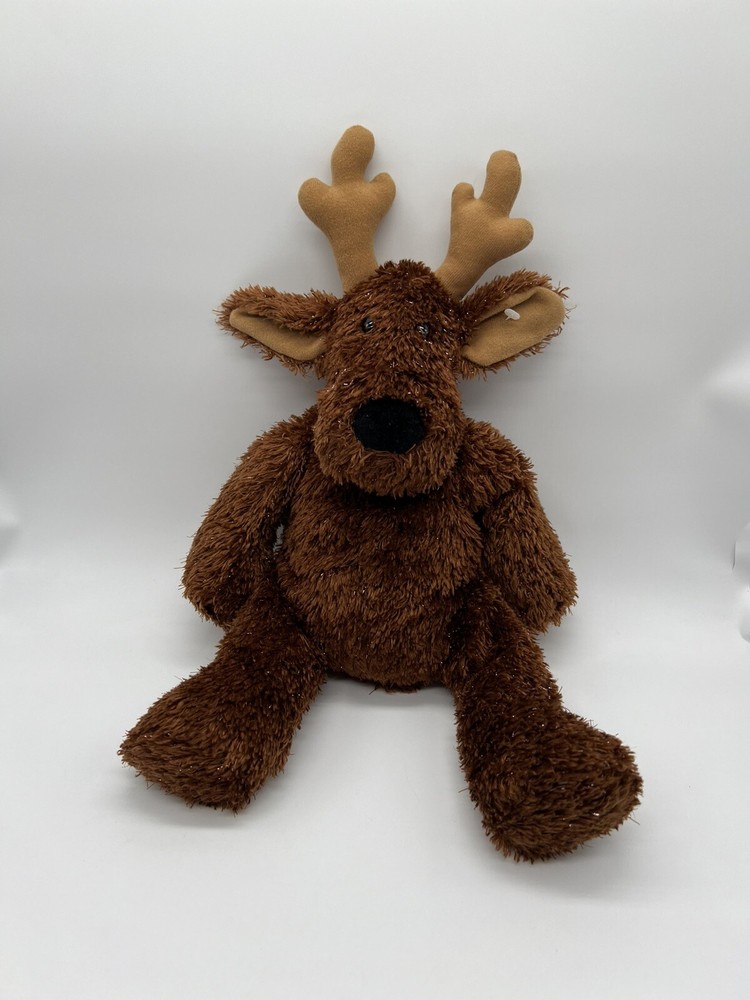 Hallmark Comet Brown Reindeer Plush Bell Stuffed Animal Christmas Glitter