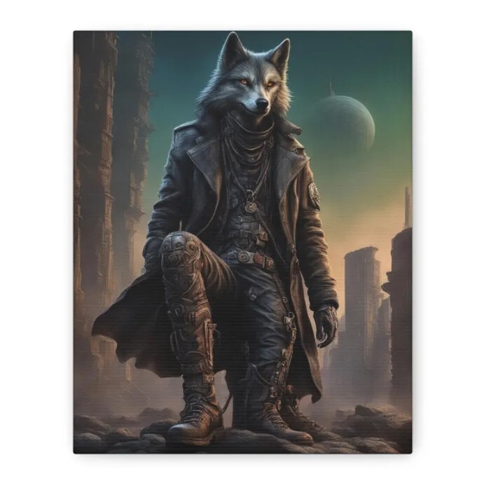 Fantasy Wolf Pack Leader Wall Art for Home Decor