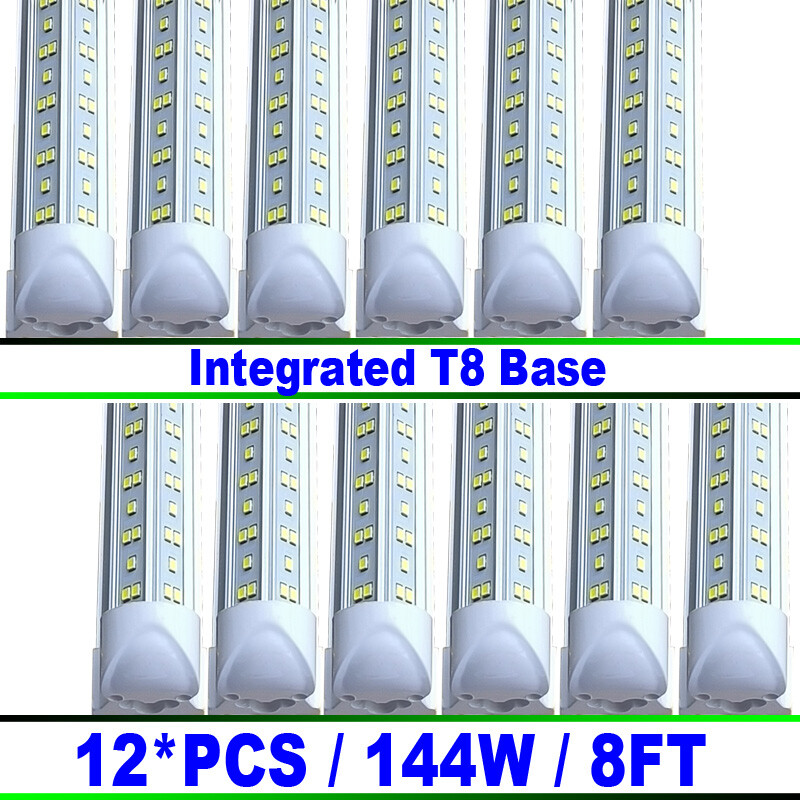 T8 8Ft Led Tube Light Bulbs 144W V-Shaped 8 Foot Led Shop Light Fixture 6500K