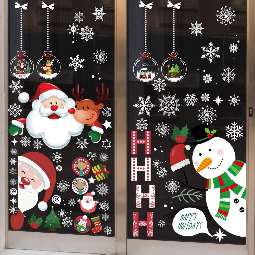 Christmas Window Clings Double Sided Christmas Window Clings Christmas Window...