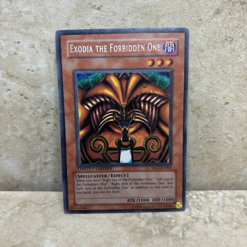 Exodia the Forbidden One MC1-EN001 Limited YuGiOh TCG Card Moderately Played