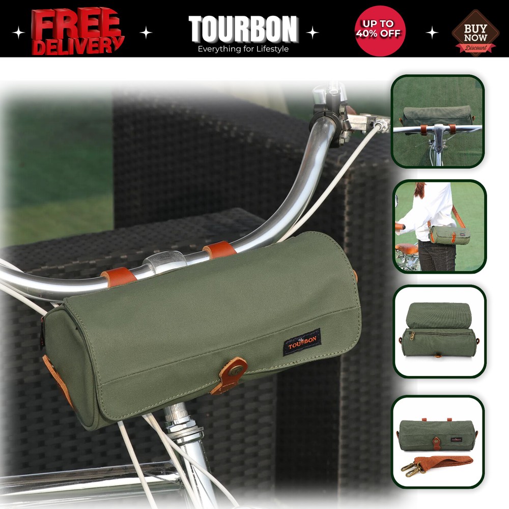 TOURBON Bike Handlebar Pack Bicycle Under Seat Case Saddle Bag-Special Offer