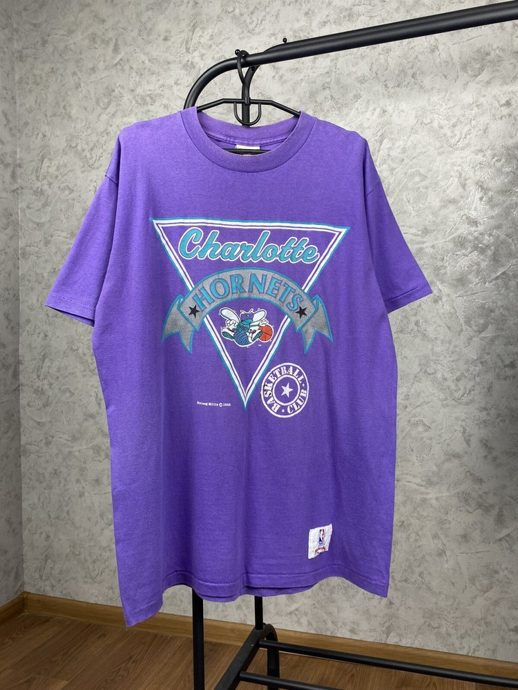 Vintage 1988 Charlotte Hornets Nutmeg Mills T-Shirt