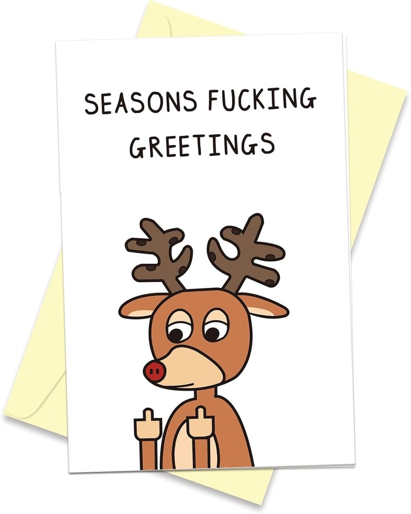 Christmas Card, Merry Xmas Card, Happy Holiday Greeting Card, Seasons Greetings