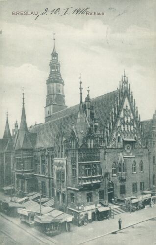 Ansichtskarte Breslau Rathaus 1910  (Nr.9160)