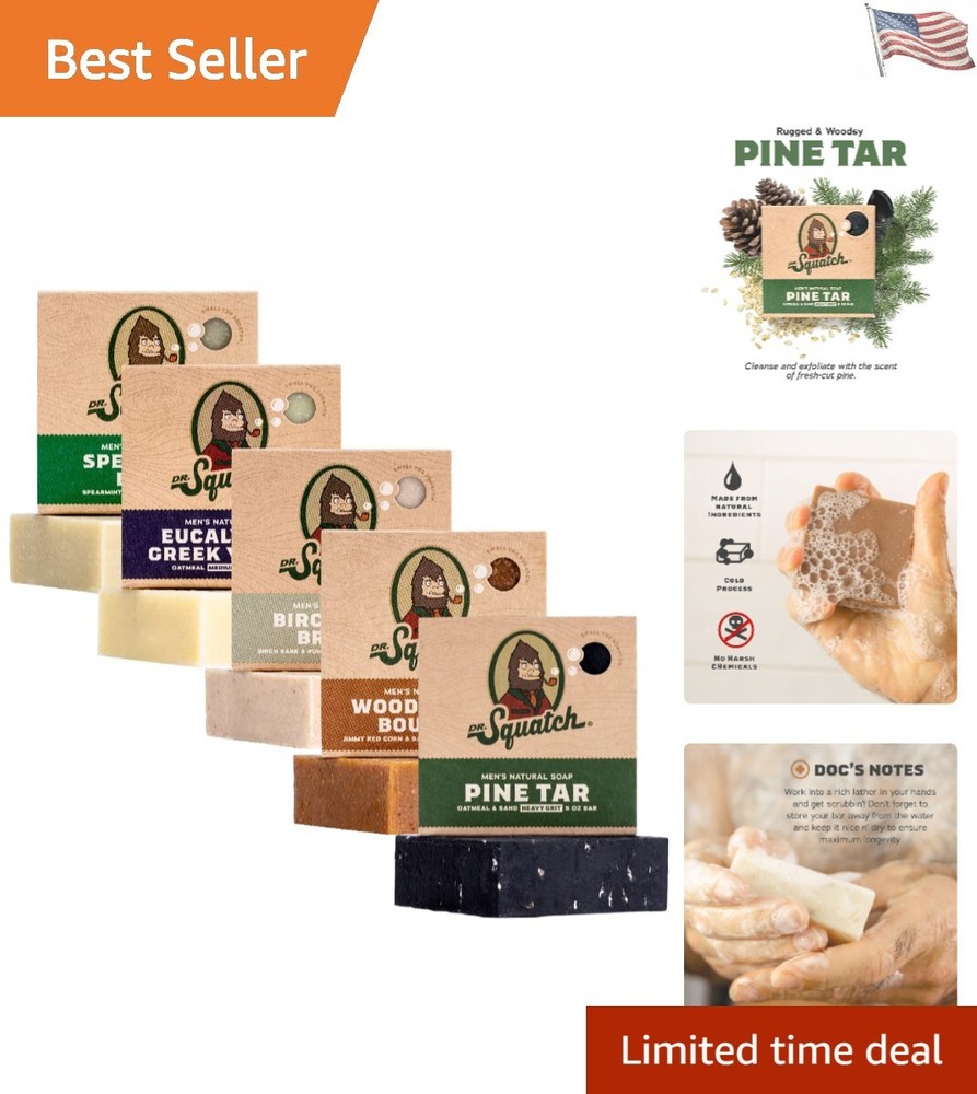 Nourishing Cold Process Soap for Men – 5 oz Chemical-Free Bars