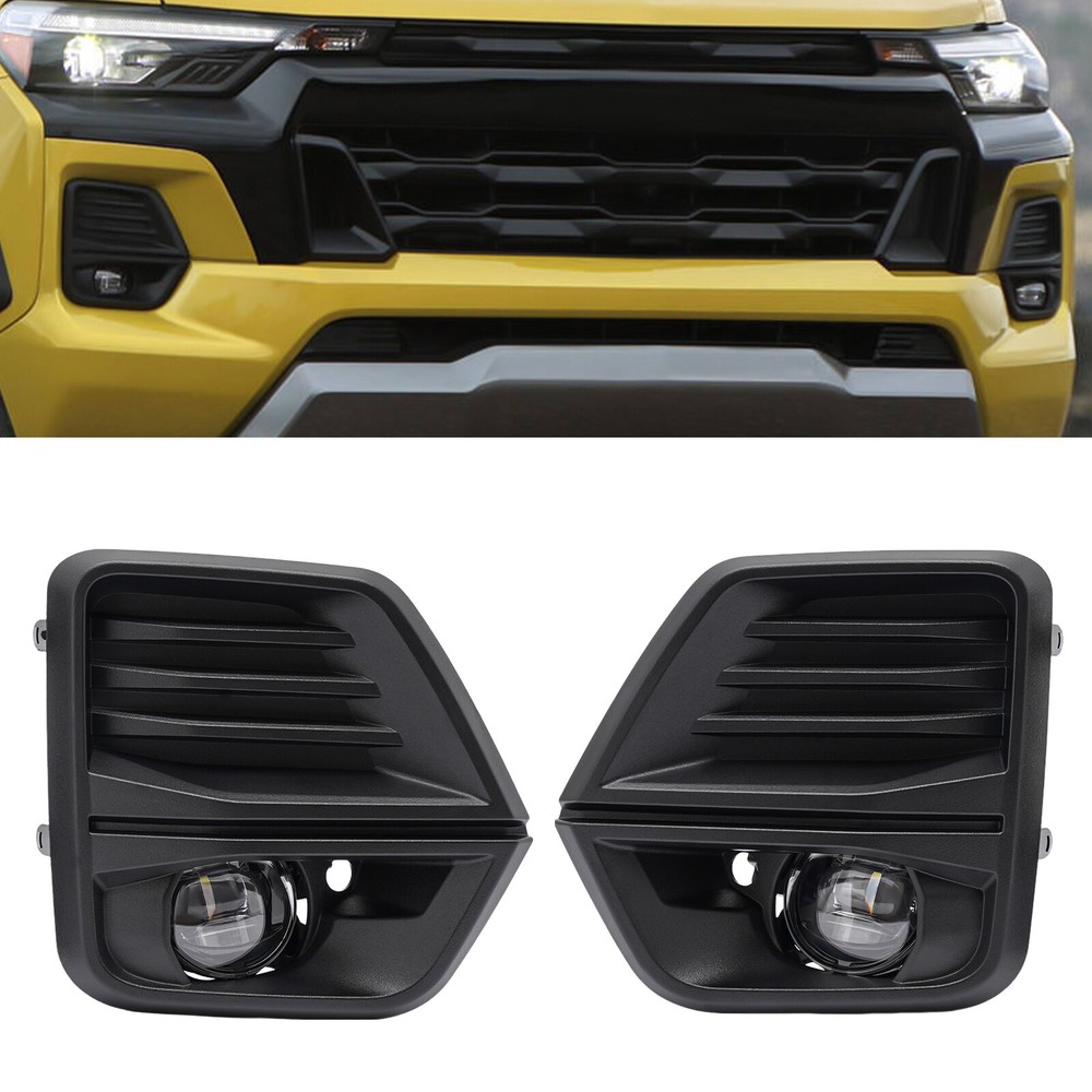 For Chevrolet Colorado 2023 2024 LED Fog Lights Kit Driving Fog Lamps Set LH+RH