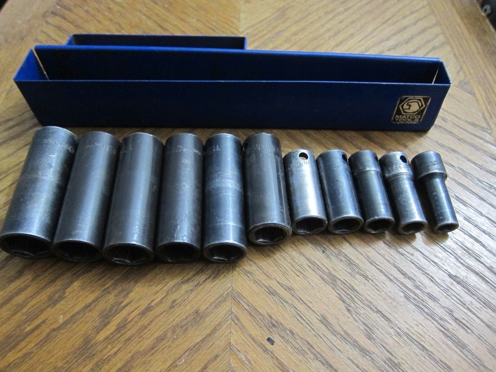 Matco 3/8 drive deep Metric impact set with tray