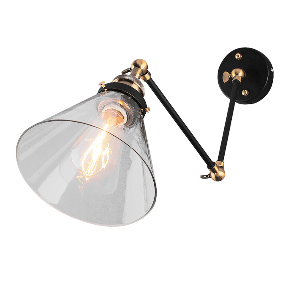 Swing Arm Bedside Wall Lamp with Adjustable Mounted Lighting