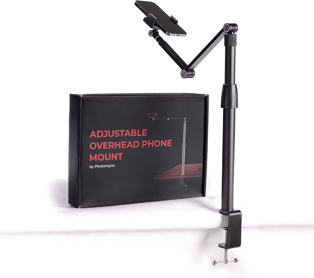 Adjustable Tablet Stand - Hands Free, Foldable, Flexible Arm, Stable Tablet Moun