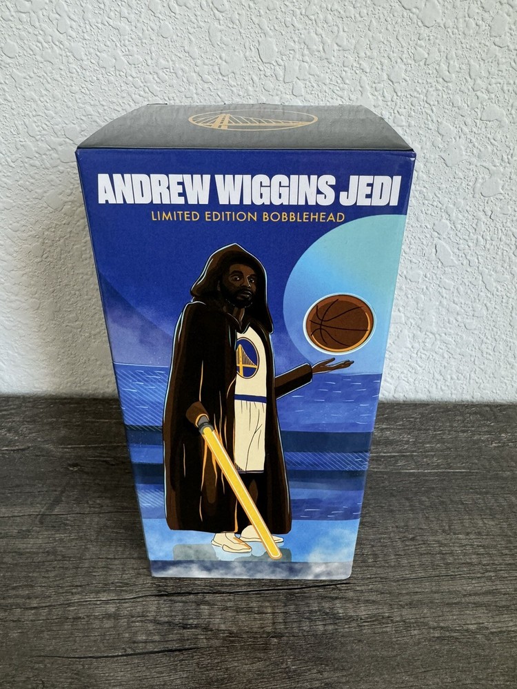 Warriors Andrew Wiggins Star Wars Jedi Bobblehead 2024 *Limited Edition* (NIB)