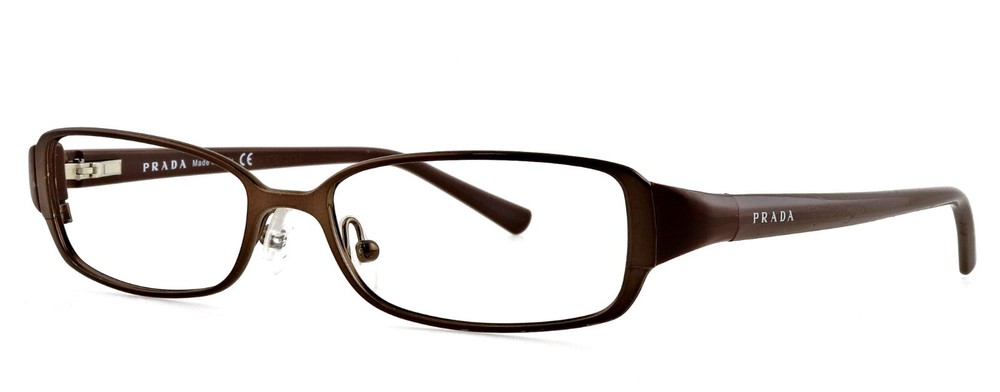 New PRADA VPR55G 8AE-1O1 51mm Brown Unisex Eyeglass Frames Made in Italy