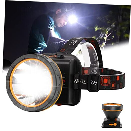 Rechargeable Headlamp, 100000 High Lumen Super Bright Headlamp Flashlight, 2