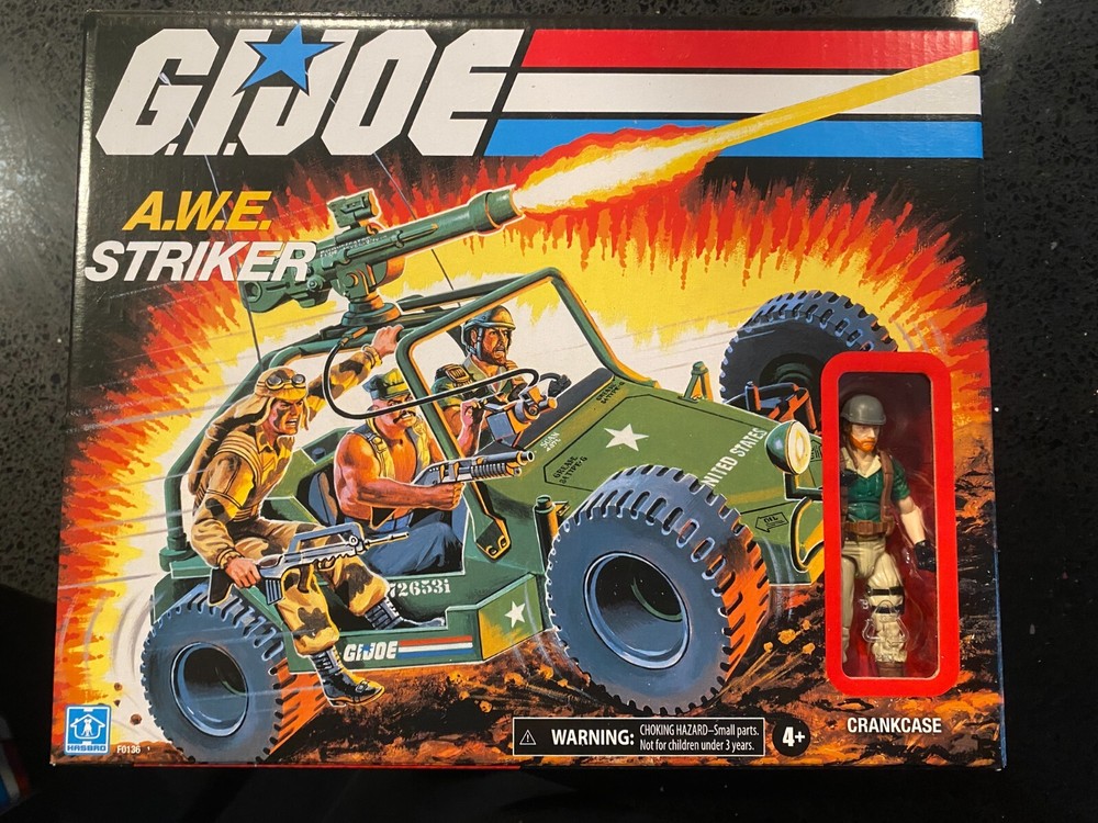 Walmart Exclusive GI JOE AWE A.W.E. STRIKER w/ Crankcase MIB