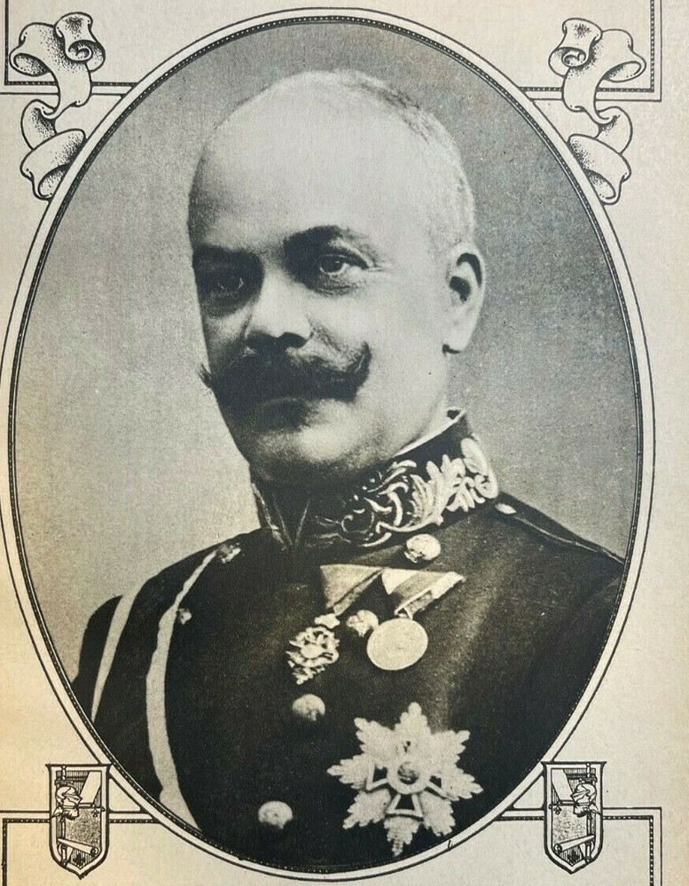 1917 Vintage WWI Illustration Dr. Ernst Von Koerber Austrian Premier