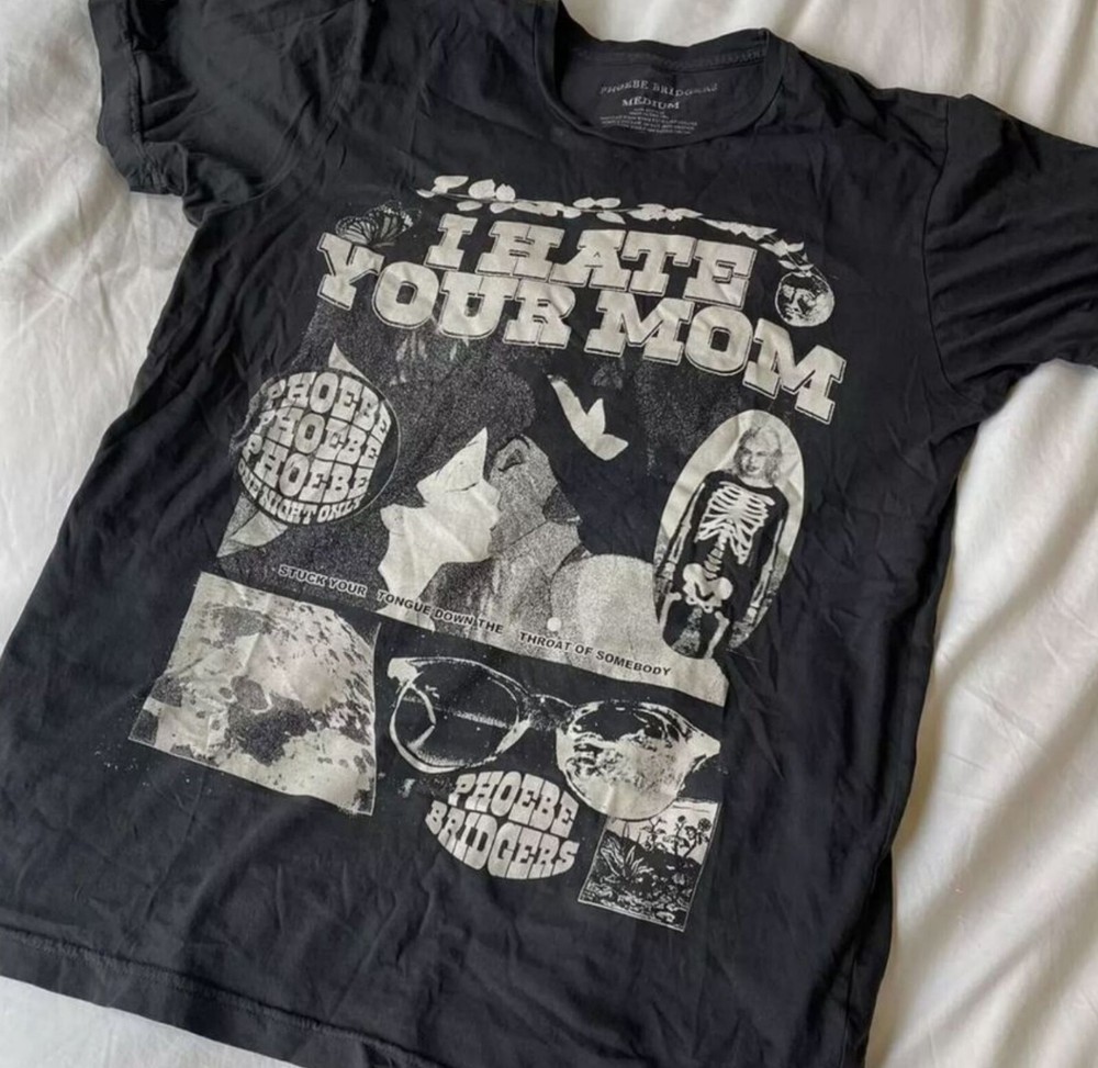 Phoebe Bridgers I Hate Your Mom basic black Unisex T shirt classic