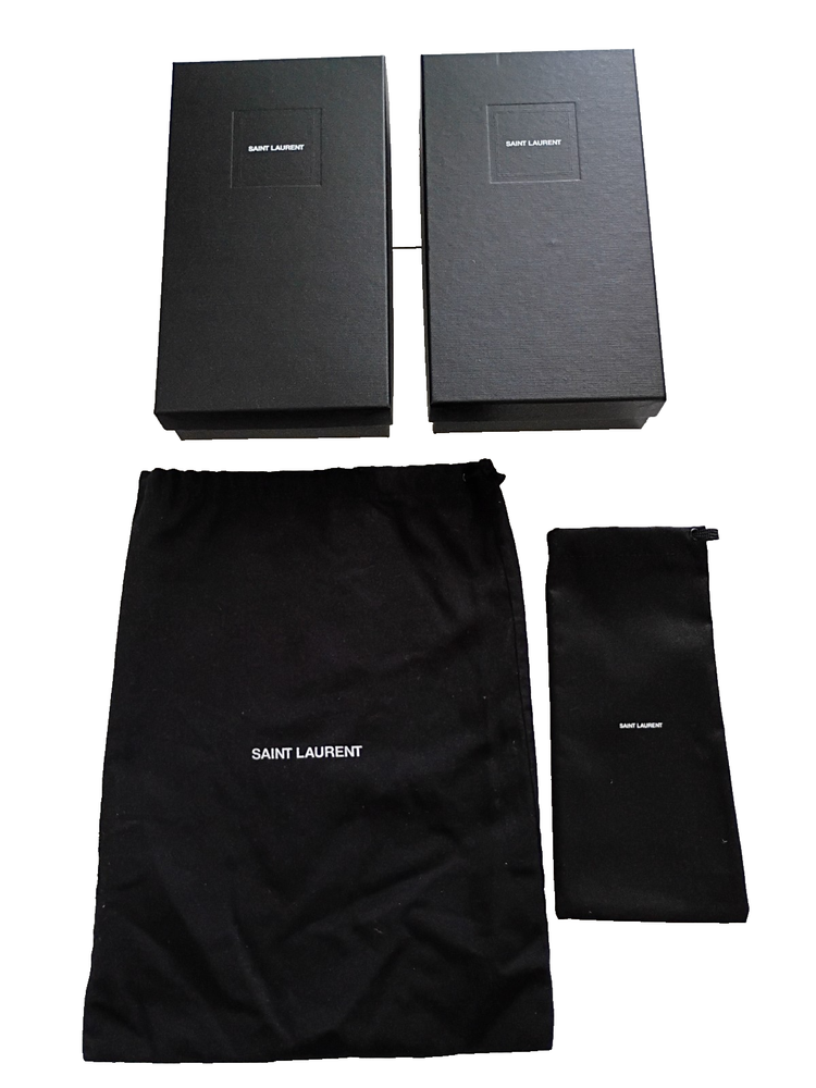 Authentic Saint Laurent Storage Boxes with Dust Bags New