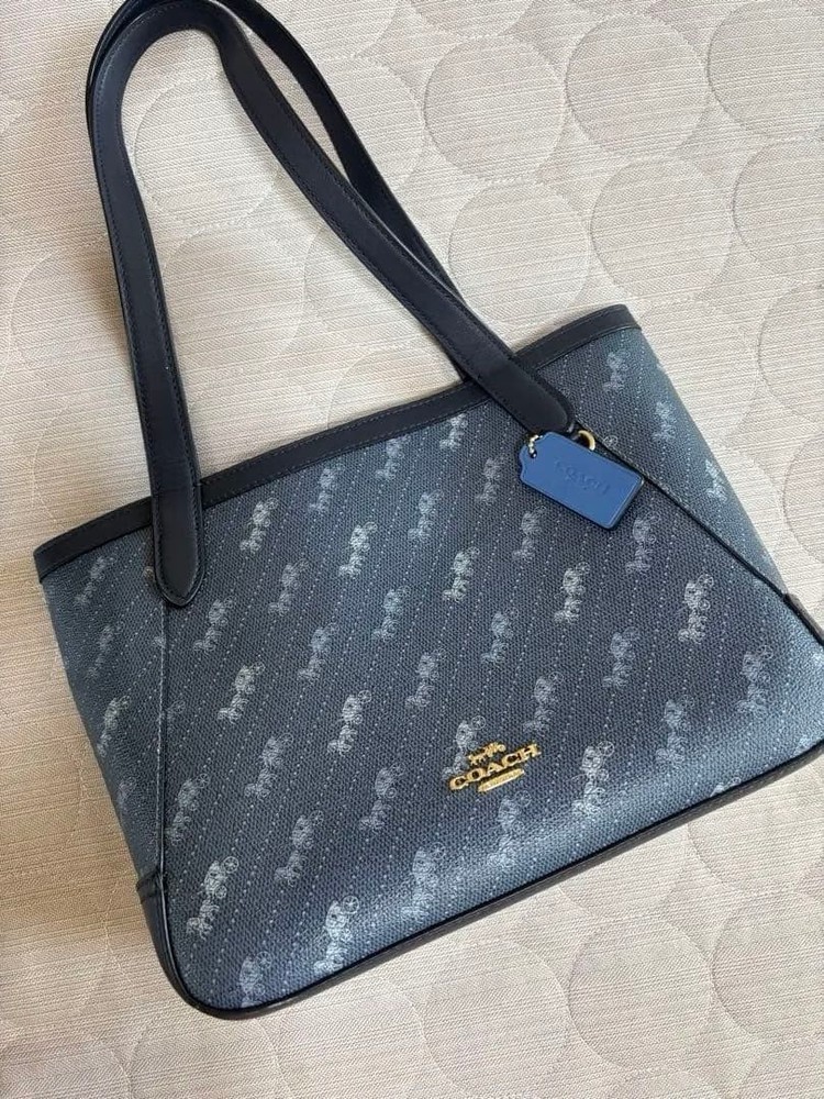 COACH Tote Bag Horse Carriage Denim Color C4060