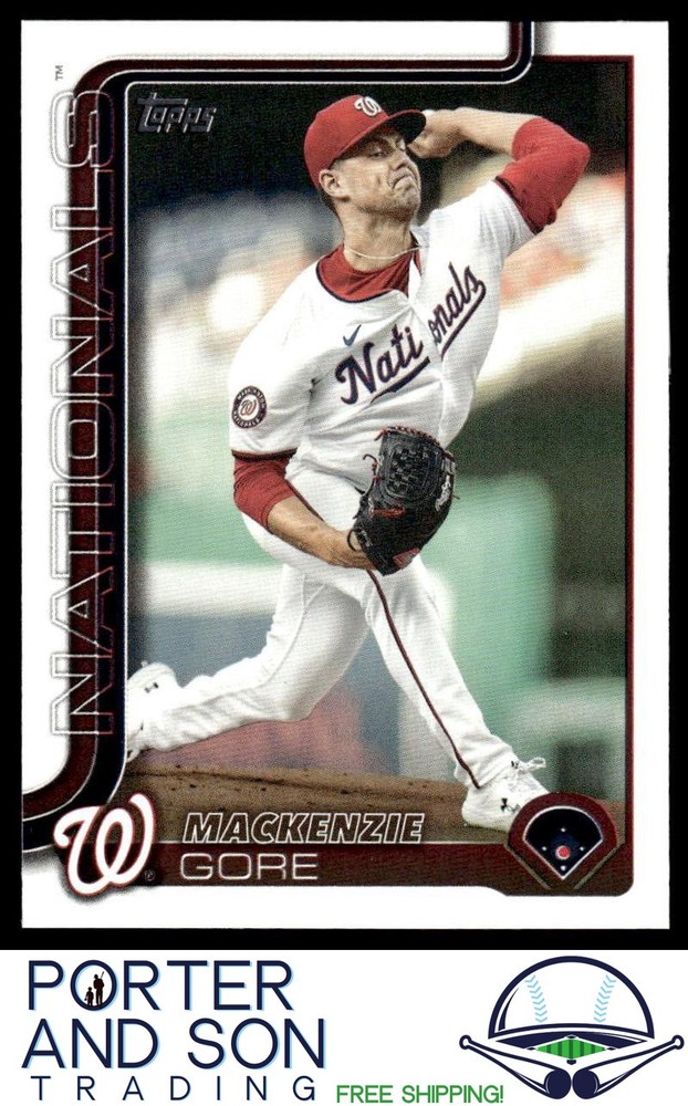 MacKenzie Gore 2025 Topps Series 1 #334 Nationals Baseball Card