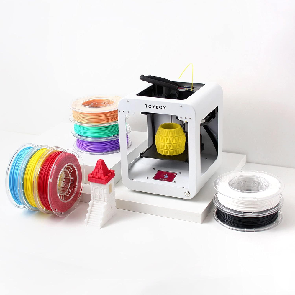 Toybox 3D Printer for Kids, No Software Needed (Includes: 3D Printer, 8 Preselec