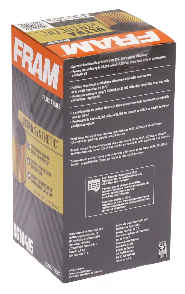 Fram XG10415 Ultra Synthetic Engine Oil Filter