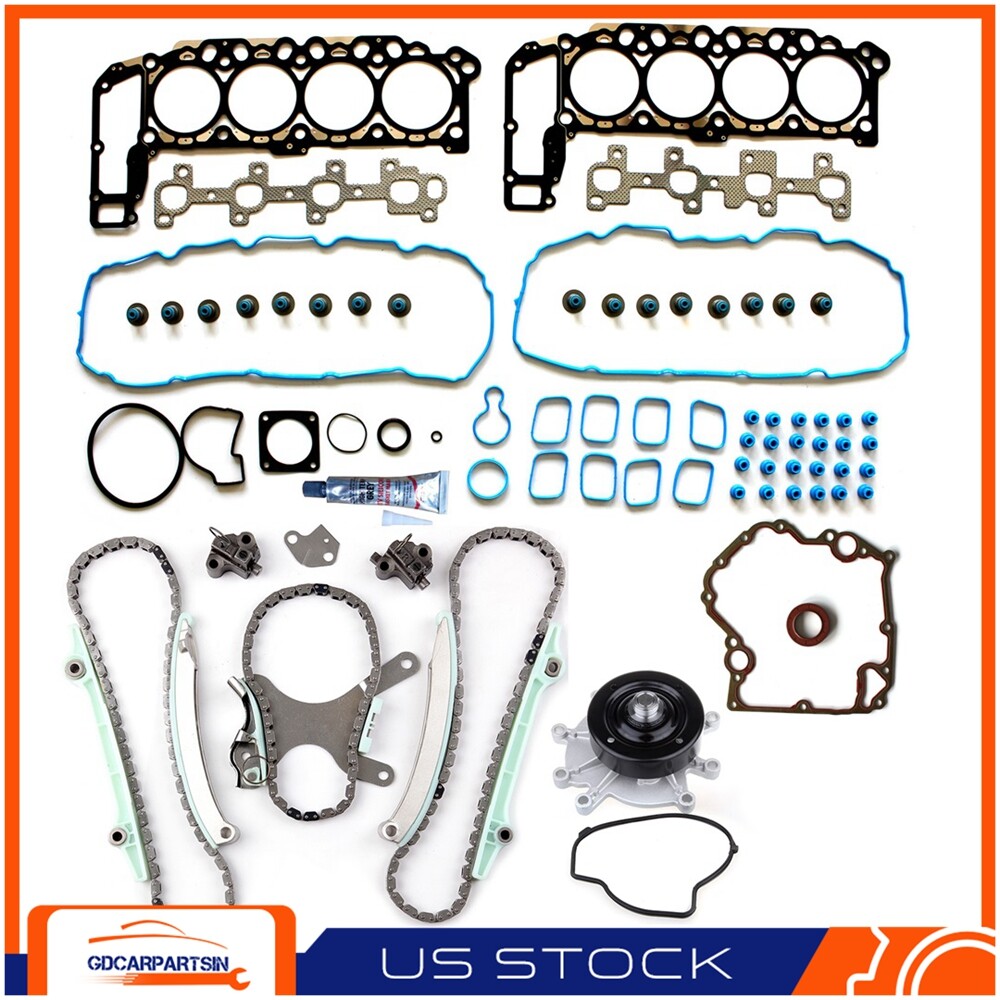 Jeep Grand Cherokee 4.7L 02-2003 Water Pump Timing Chain Kit with Head Gasket Set
