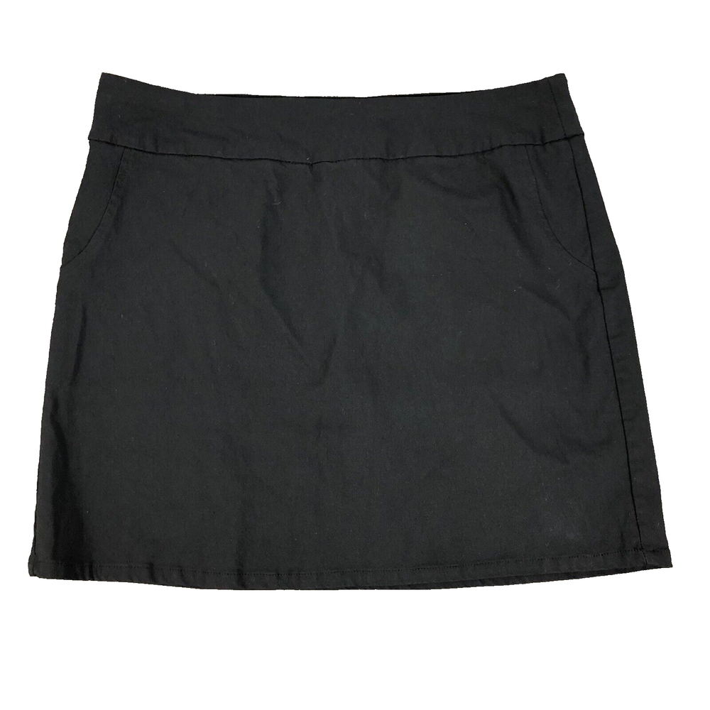 Izod Golf Skirt Women’s 12 Black Skort Stretch Athleisure Comfort