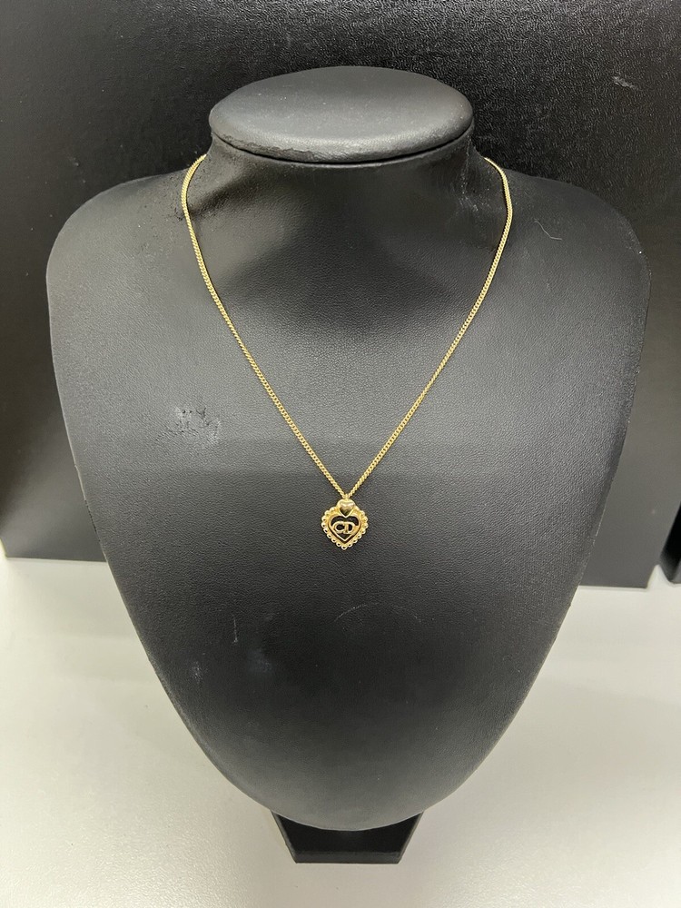 Dior heart pendant necklace adjustable 21-26cm chain