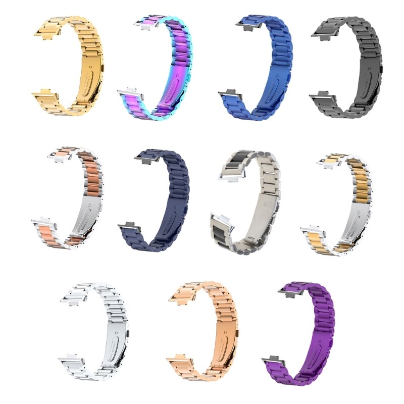 Metal Replacement Band Adjustable Unisex Designs Watch Band for Watch Fit3