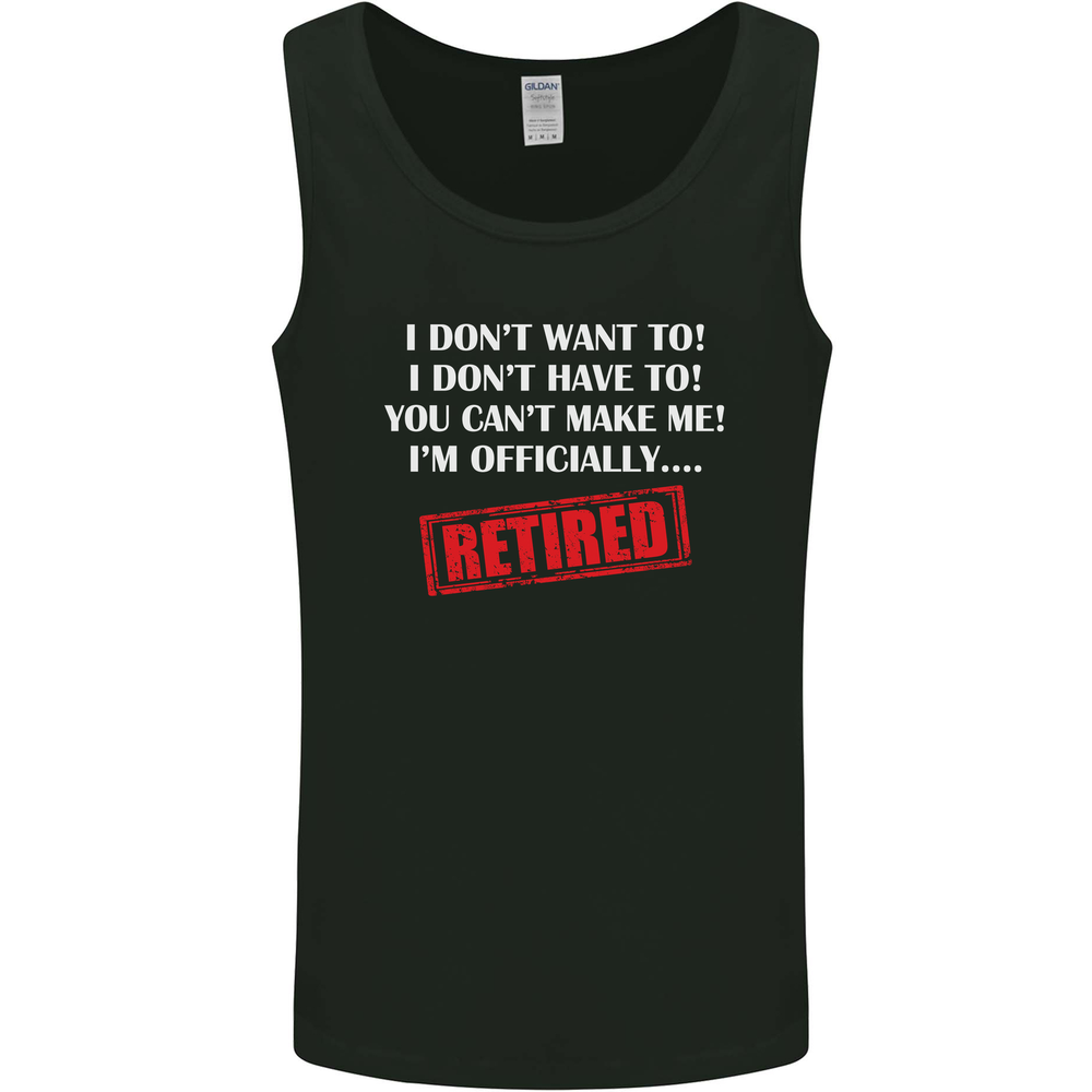 Im Officially Retired Retirement Funny Mens Vest Tank Top